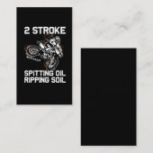 Dirt Bike Motocross Offroad Motorrad Sport Visitenkarte (Vorne/Hinten)