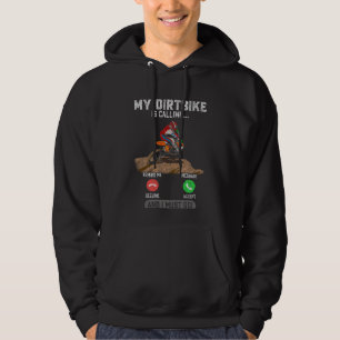 Dirt Bike Motocross Racing Motorrad süchtig Hoodie