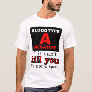 Dirt Bike Motocross T-Shirt - Blutgruppe A negativ
