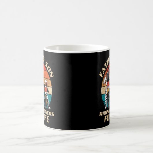 Dirt Bike Motocross Vater & Sohn - Reitpartner Kaffeetasse (Mittel)