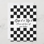 Dirt Bike / Motorrad Geburtstagsparty Einladung (Rückseite)