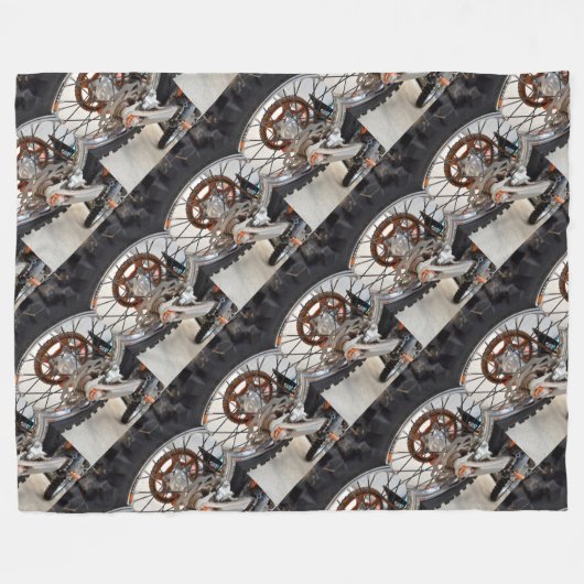 Dirt Bike Motorrad Radwagen, Lge Fleece Blanket (Vorderseite (Horizontal))