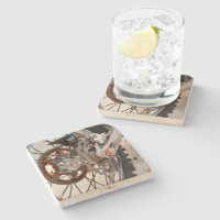 Dirt Bike Motorrad Radwagen, Stone Untersetzer