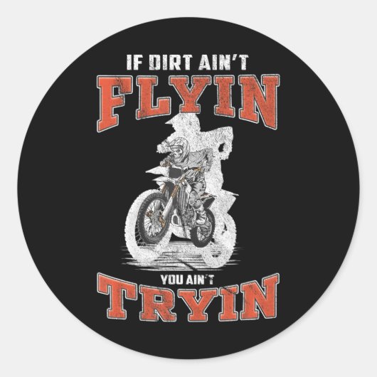 Dirt Bike Motorrad Supercross MX Motocross Runder Aufkleber (Vorderseite)