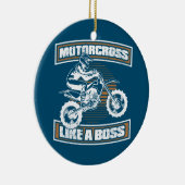 Dirt Bike MX Motocross Supercross Keramik Ornament (Rechts)