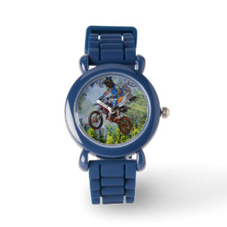 Dirt-Bike-Narren - Motocross-Racers Armbanduhr