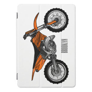 Dirt bike off-road motorcycle / motocross cartoon iPad pro cover