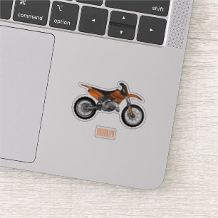 Dirt bike off-road motorrad / motocross-Cartoon Aufkleber