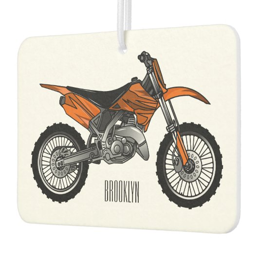 Dirt bike off-road motorrad / motocross-Cartoon Autolufterfrischer (Links)