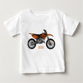 Dirt bike off-road motorrad / motocross-Cartoon Baby T-shirt (Vorderseite)