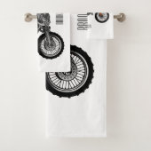 Dirt bike off-road motorrad / motocross-Cartoon Badhandtuch Set (Insitu)