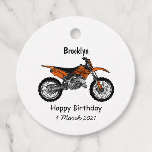 Dirt bike off-road motorrad / motocross-Cartoon Geschenkanhänger