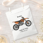 Dirt bike off-road motorrad / motocross-Cartoon Geschenktütchen (Ausgeschnitten)