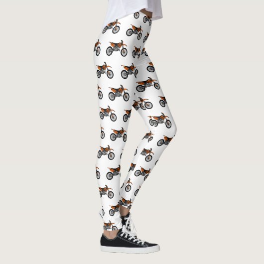 Dirt bike off-road motorrad / motocross-Cartoon Leggings (Rechts)