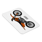 Dirt bike off-road motorrad / motocross-Cartoon Magnet (Rechte Seite)