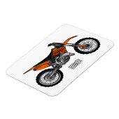 Dirt bike off-road motorrad / motocross-Cartoon Magnet (Linke Seite)