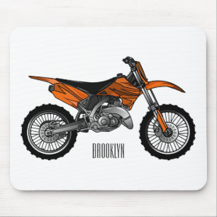 Dirt bike off-road motorrad / motocross-Cartoon Mousepad