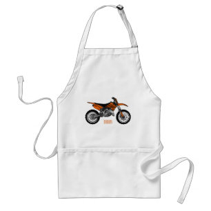 Dirt bike off-road motorrad / motocross-Cartoon Schürze