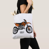 Dirt bike off-road motorrad / motocross-Cartoon Tasche (Von Nahem)