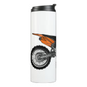 Dirt bike off-road motorrad / motocross-Cartoon Thermosbecher (Nach links gedreht)