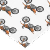 Dirt bike off-road motorrad / motocross-Cartoon Tischdecke (Schrägansicht)