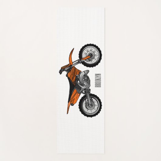 Dirt bike off-road motorrad / motocross-Cartoon Yogamatte (Vorderseite)