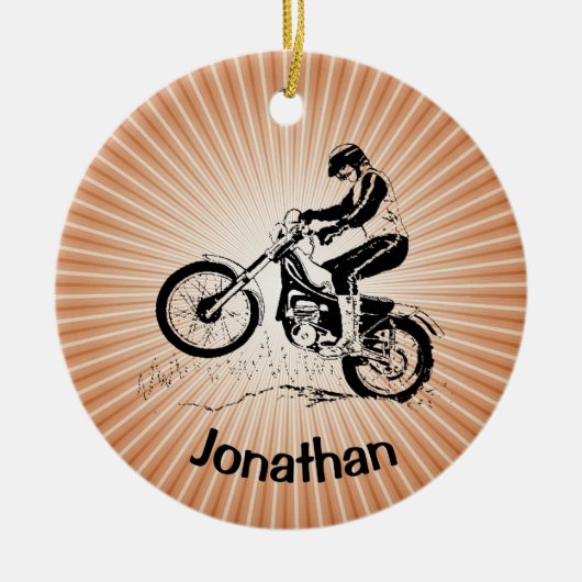 Dirt Bike Ornament (Vorne)