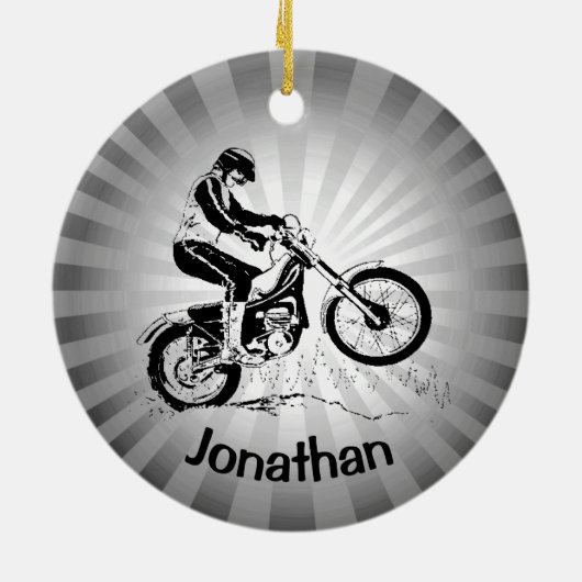 Dirt Bike Ornament (Hinten)