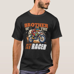 Dirt Bike Party Bruder des Geburtstagsracer Moto T-Shirt