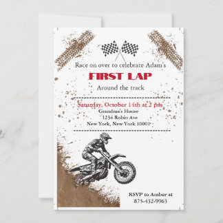 Dirt-Bike-Party-Einladung Einladung