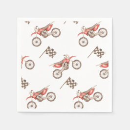 Dirt Bike Party Paper Napkins | Bike Napkins Serviette