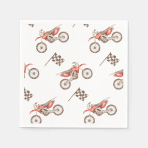 Dirt Bike Party Paper Napkins Bike Napkins Serviette
