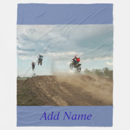Dirt Bike Personalisiert Fleece Blanket