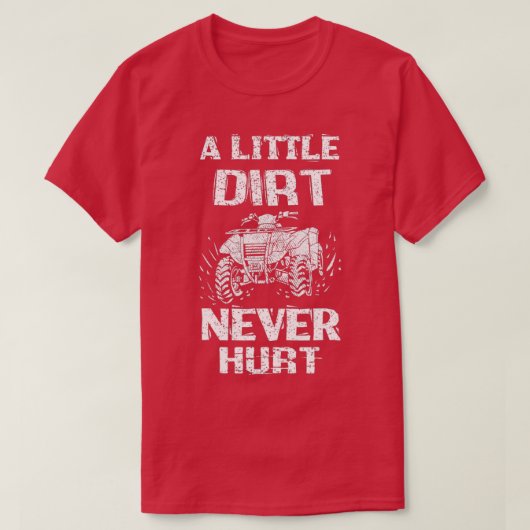 Dirt Bike Quad Zitat 4 Wheeler nie ein bisschen tr T-Shirt (Design vorne)