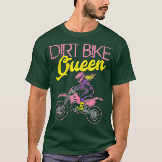 Dirt Bike Queen Motocross Motorrad Racing Geschenk T-Shirt