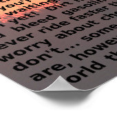 Dirt Bike Quote Poster 001 (Ecke)