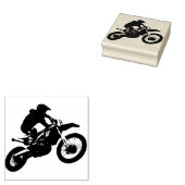 Dirt Bike Racer Gummistempel (Stempel)