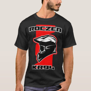 Dirt Bike Racing Red mit Helm und Brille T-Shirt