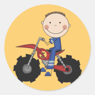 Dirt Bike Racing Tshirts und Geschenke Runder Aufkleber