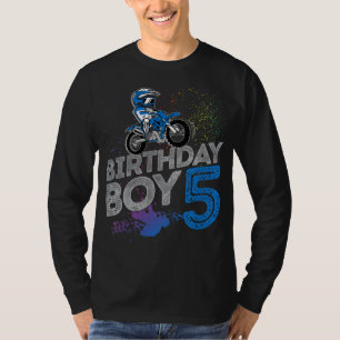 Dirt Bike Rider 5 Jahre Altes Motocross 5. Geburts T-Shirt