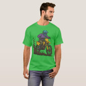Dirt Bike Rider in Aktion T-Shirt (Vorne ganz)