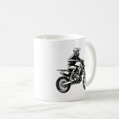 Dirt Bike Rider Kaffeetasse (VorderseiteRechts)