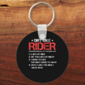 Dirt Bike Rider Motocross Motorrad Motorrad Gif Schlüsselanhänger (Vorderseite)