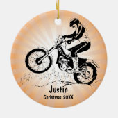 Dirt Bike Rider Ornament (Hinten)
