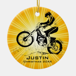 Dirt Bike Rider Ornament