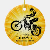 Dirt Bike Rider Ornament (Hinten)