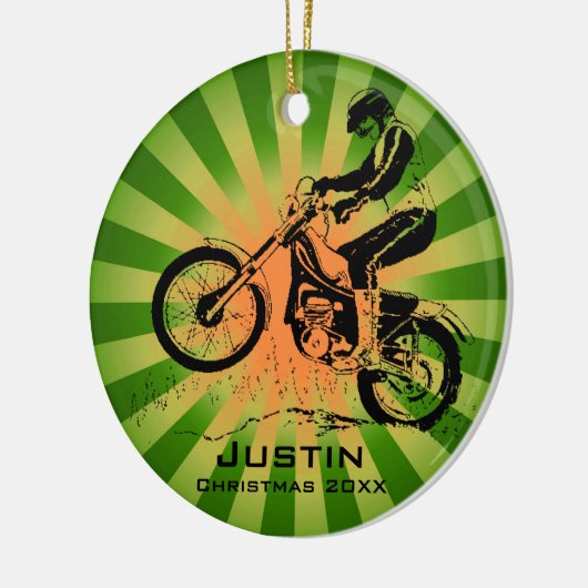Dirt Bike Rider Ornament (Links)