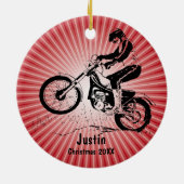 Dirt Bike Rider Ornament (Hinten)