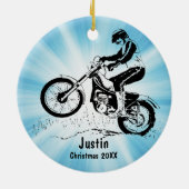 Dirt Bike Rider Ornament (Hinten)