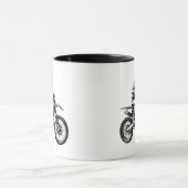 Dirt Bike Rider  Tasse (Zentrum)
